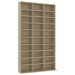 vidaXL CD-kapp, Sonoma tamm, 102 x 23 x 177,5 cm, tehispuit