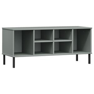 vidaXL kingariiul metalljalgadega, hall, 106x35x45 cm, OSLO