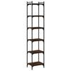 vidaXL raamaturiiul 6 korrust, pruun tamm, 40x30x188 cm, tehispuit