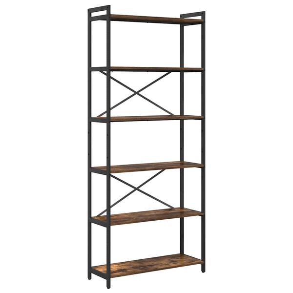 vidaXL Raamatukapp Suitsetatud tamm 40 x 30 x 85 cm Tehispuit