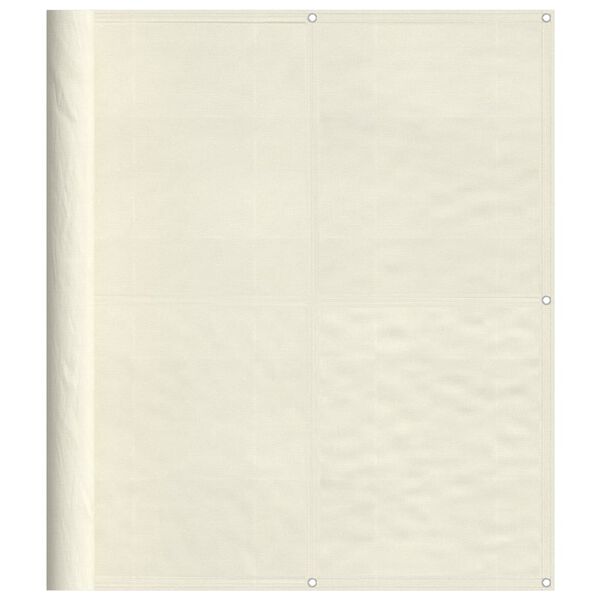 vidaXL rõdusirm, kreemjas, 120x1000 cm, 100% polüester oxford
