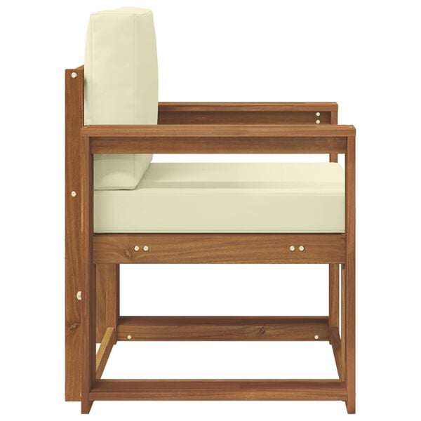 vidaXL &Otilde;uesohva Tugev akaatsiapuit ja pol&uuml;ester Neutraalne