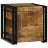 vidaXL Salvestuskarp Pruun ja must 40 x 40 x 40 cm Tugev mango puu