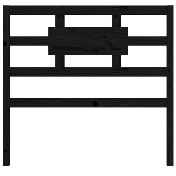 vidaXL voodipeats, must, 95,5 x 4 x 100 cm, m&auml;nnipuit