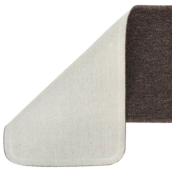 vidaXL libisemisvastased trepimatid 15 tk 60x25 cm pruun ristkülik