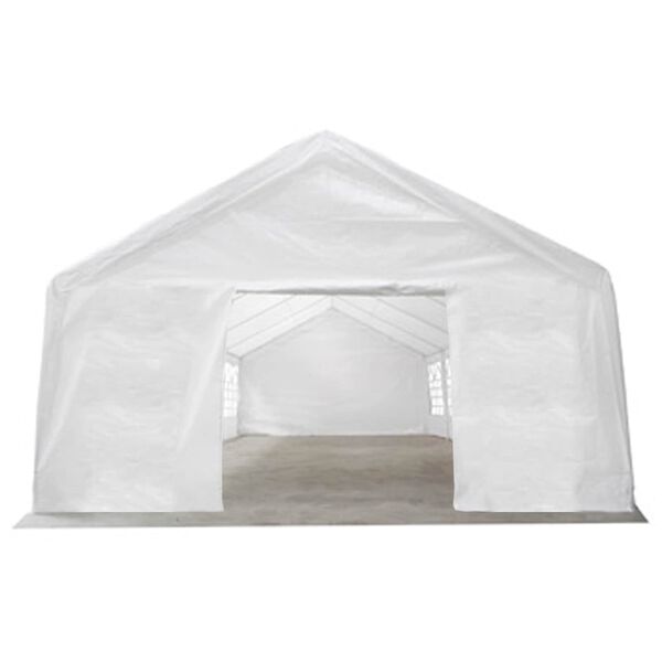 vidaXL Telgi kangas ilma raami Valge 12 x 6 m PE