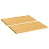 vidaXL pliidiplaadi katted 2 tk, 50 x 28 x 1,5 cm, bambus