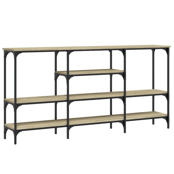 vidaXL konsoollaud, Sonoma tamm, 160 x 29 x 80 cm, tehispuit