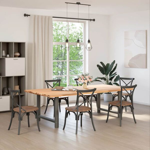 vidaXL söögilaua jalad, antratsiithall, 2 tk, 90 x (72–73) cm, teras