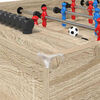 vidaXL Foosball laud Sonoma tamm 125 x 60,5 x 80 cm Tehispuit