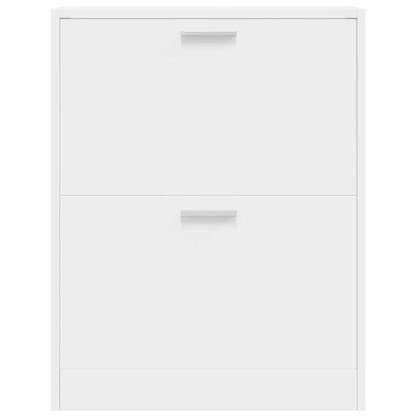 vidaXL valge puidust jalan&otilde;ukapp 2 sektsiooniga