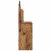 vidaXL Peegliga tualettlaud Old Wood 96x39x142 cm