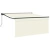vidaXL Kokkuvolditav varikatus cream 350 x 250 cm