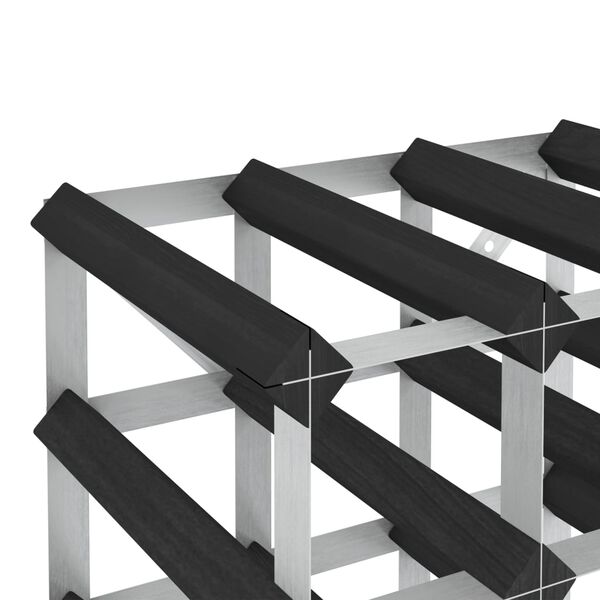 vidaXL veiniriiul 20 pudelile, must, m&auml;nnipuit