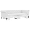 vidaXL diivanvoodi v&auml;ljat&otilde;mmatava osaga, valge, 90x200 cm, kunstnahk