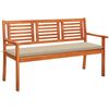 vidaXL 3-kohaline aiapink padjaga 150 cm, eukal&uuml;ptipuit