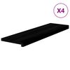 vidaXL trepiastmed 4 tk, pruunmust, 90x25x2 cm, tammepuit