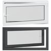 vidaXL Keldriakendus RISOR 120 x 60 cm PVC ja klaas Antratsiit