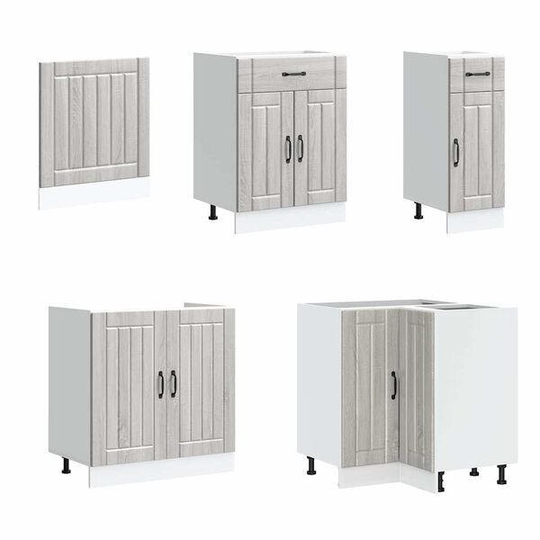 vidaXL 11-osaline k&ouml;&ouml;gikapi komplekt Lucca, tehispuit