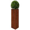 vidaXL aia taimekast, 30 x 26 x 75 cm Corten teras