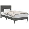 vidaXL Voodi raam peaga Tumehall 90 x 200 cm Korter kangas
