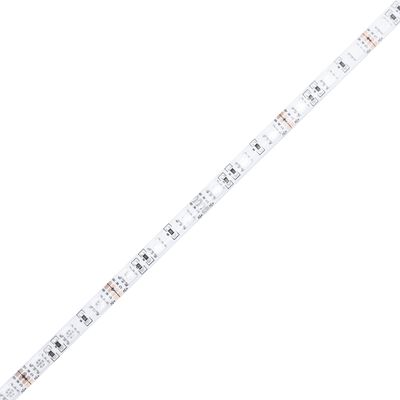 vidaXL LED-voodipeats, helehall, 100x5x118/128 cm, kangas
