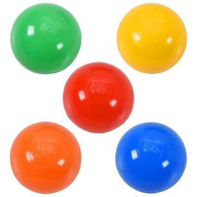 vidaXL laste mängutunnel, 250 palli, roheline, 175 cm, polüester