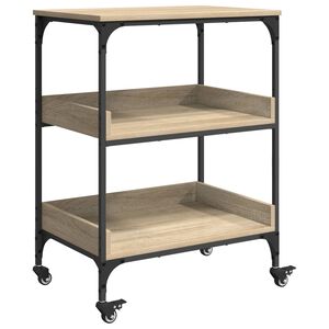 vidaXL K&ouml;&ouml;gik&auml;ru Sonoma tamm 60 x 41 x 80,5 cm Tehispuit