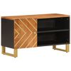 vidaXL TV kapp, pruun ja must, 80x31,5x46 cm, mangopuit
