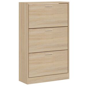 vidaXL jalatsikapp, Sonoma tamm, 63 x 24 x 103 cm, tehispuit
