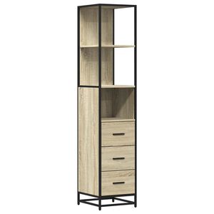 vidaXL vannitoakapp Sonoma tamm 35x37,5x166 cm insenerpuit