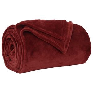 vidaXL Pleed Bordeaux punane 130 x 150 cm 0.51 kg Fliis