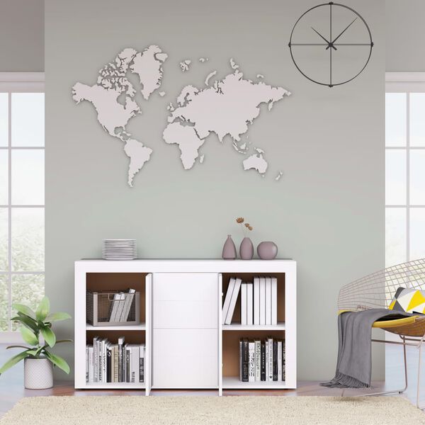 vidaXL puhvetkapp valge 120 x 36 x 69 cm, puitlaastplaat