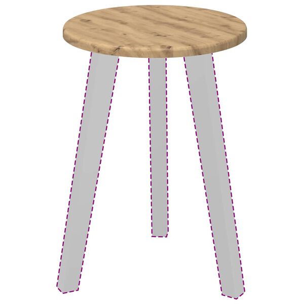 vidaXL Lauda peal käsitöötamm 30 x 30 x 1,5 cm Tehispuit