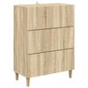 vidaXL Sahtlib&uuml;roo Sonoma tamm 66 x 34,5 x 90 cm Tehispuit