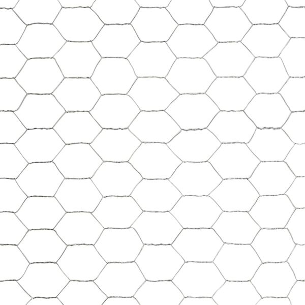 vidaXL kanade traataed, tsingitud teras 25 x 1,2 m, hõbedane