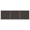 vidaXL 3 paneeliga ruumijagaja, pruun, 525 x 180 cm, kangas
