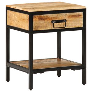 vidaXL &Ouml;&ouml;kapp sahtliga Pruun 40 x 35 x 50 cm Soe mango puit ja metal