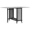 vidaXL Kokkupandav s&ouml;&ouml;gilaud ratastega 130 x 80 x 76,5 cm teras PB