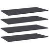 vidaXL riiuliplaadid 4 tk, hall, 80x30x1,5 cm, puitlaastplaat
