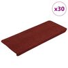 vidaXL isekleepuvad trepimatid, 30 tk, punane, 65x24,5x3,5 cm