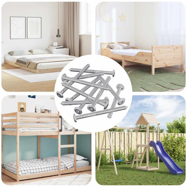 vidaXL M&ouml;&ouml;blikruvid 1200 pcs H&otilde;bedane Teras