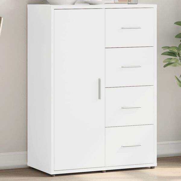 vidaXL puhvetkapp, valge, 60 x 31 x 84 cm, tehispuit