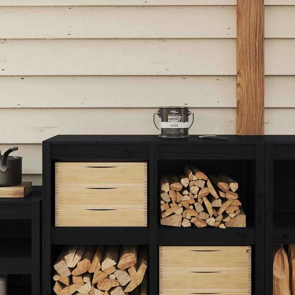 vidaXL Puiduvärv Must 16,5 x 16,5 x 15,9 cm Seinaprindid