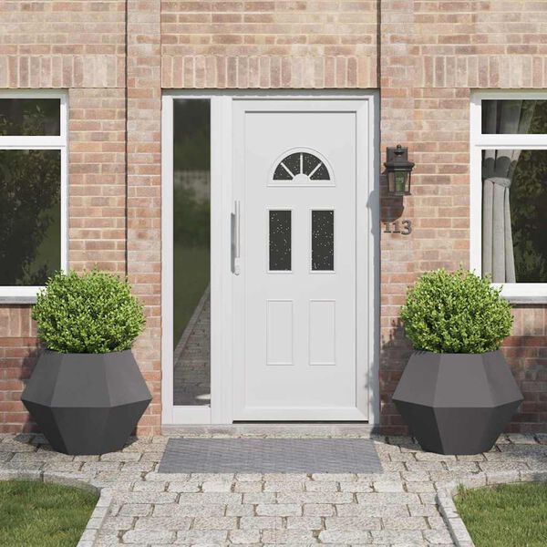 vidaXL Taimekast 2 pcs Must 75 x 75 x 60 cm Teras