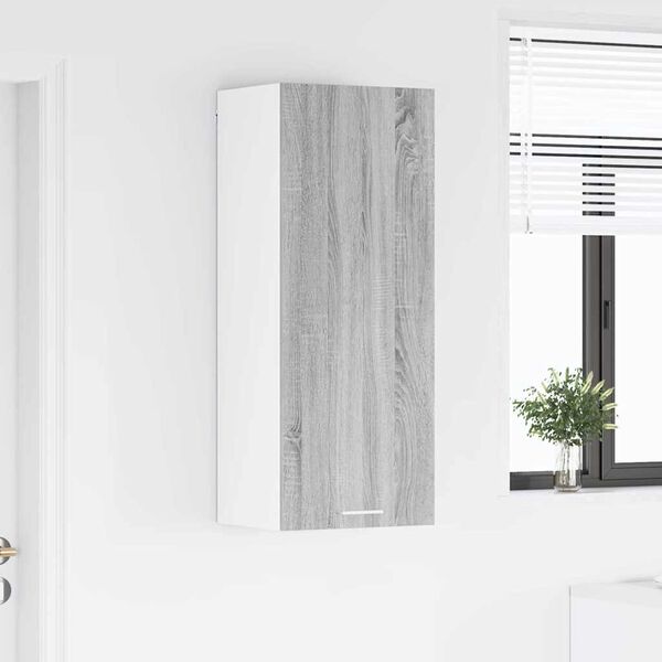 vidaXL Seinakapp uksega Riga Hall Sonoma 40 x 31 x 100 cm Tehispuit