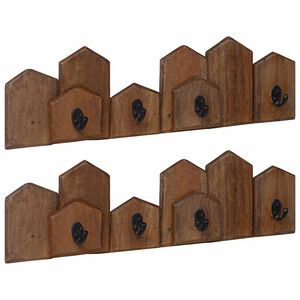 vidaXL Hanger Pruun 48 x 8 x 15 cm Tugev Mahagoni Puit