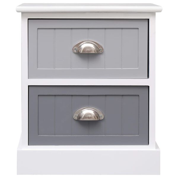 vidaXL &ouml;&ouml;kapid 2 tk, hall, 38 x 28 x 45 cm, Paulownia puit