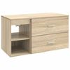 vidaXL Vannitoa m&ouml;&ouml;bleset 2 pcs Sonoma tamm Tehispuit