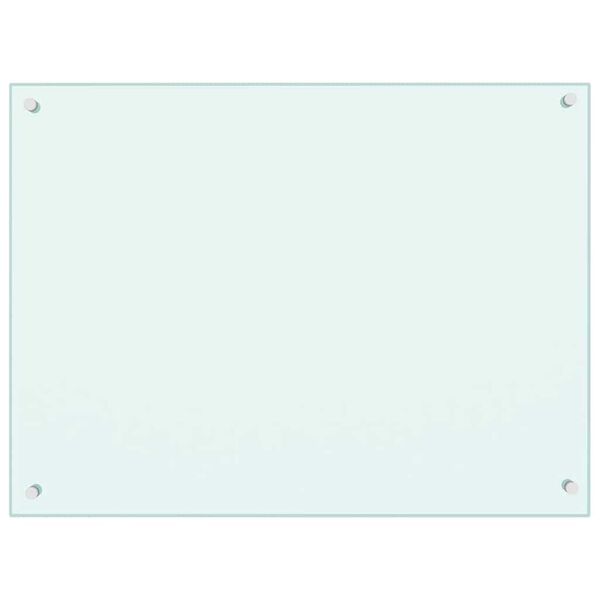 vidaXL k&ouml;&ouml;gi pritsmekaitse, piimav&auml;rvi, 80 x 60 cm, karastatud klaas